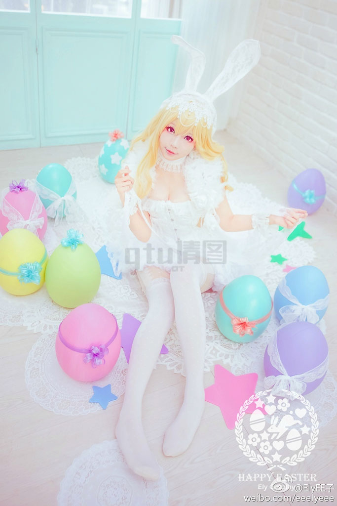 Coser@ElyEE子 Vol.14 兔耳白礼服-倩图社