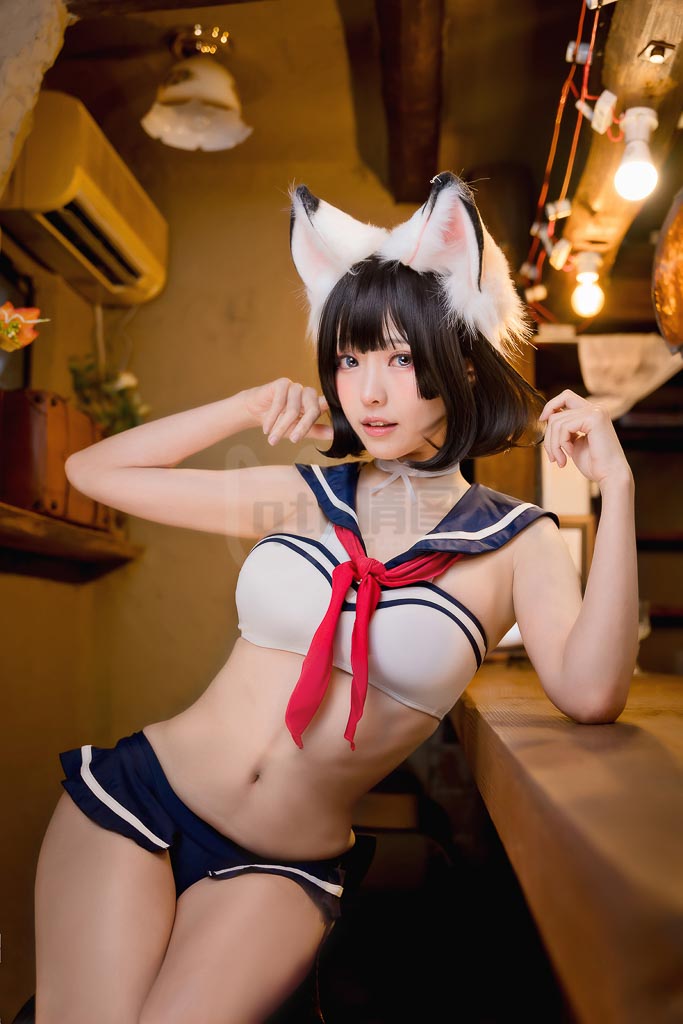Coser@ElyEE子 Vol.77 Kemomimi Izakaya 獸耳居酒屋&自拍-倩图社