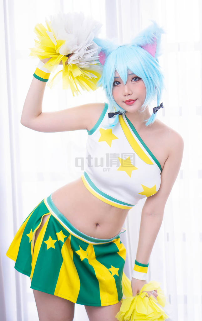 Coser@Hana Bunny Vol.198 Sinon Cheerleader-倩图社