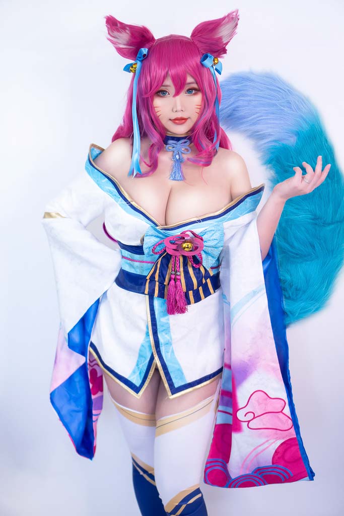 Coser@Hana Bunny Vol.204 Spirit Blossom Ahri-倩图社