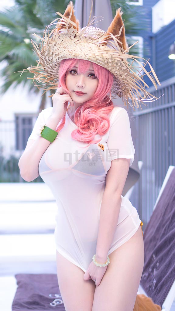 Coser@Hana Bunny Vol.218 Tamamo swimsuit-倩图社