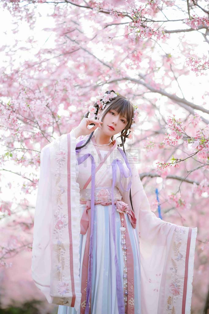 Coser@Nyako喵子 Vol.36 樱花汉服 花神祈愿-倩图社
