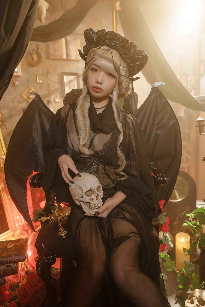 Coser@雯妹不讲道理 Vol.19 魅魔本 gothic devil-倩图社