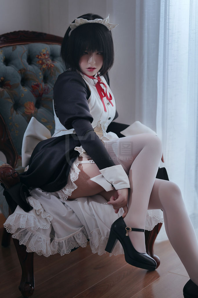 Coser@半半子 Vol.15 嫌パン メイド-倩图社