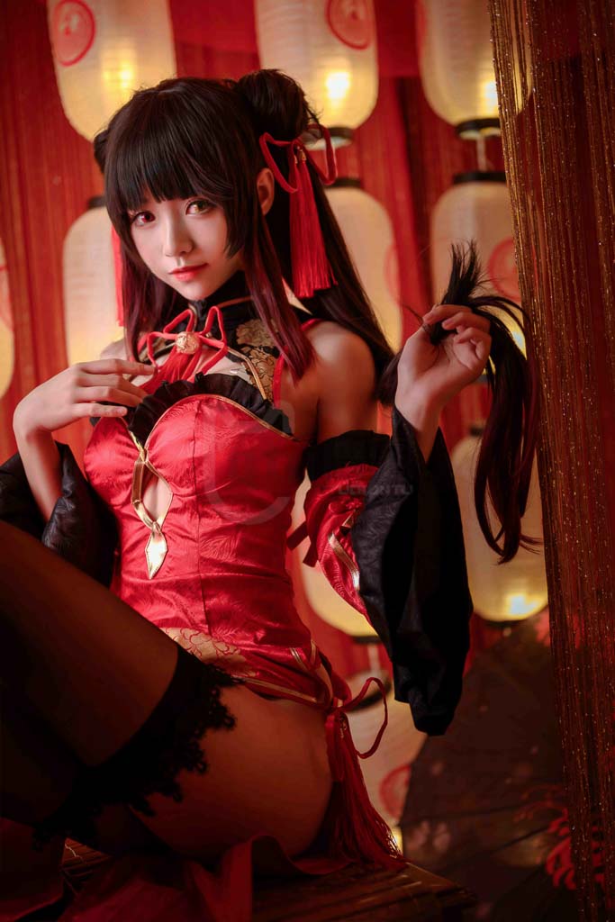 Coser@大大卷卷小卷 Vol.7 红色双马尾-倩图社