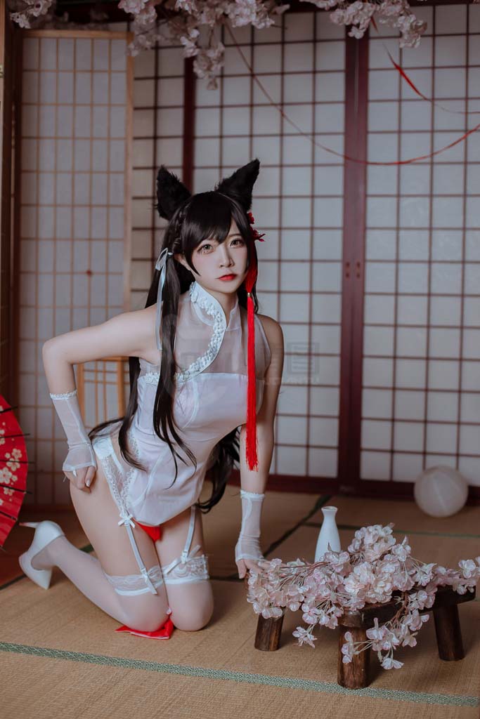 Coser@二佐Nisa Vol.106 犬之眷 碧蓝爱宕旗袍-倩图社