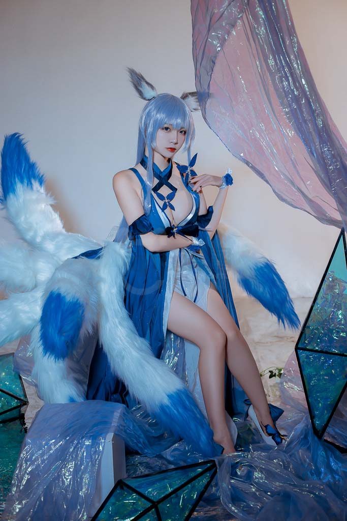 Coser@二佐Nisa Vol.12 12月铁粉福利 碧蓝信浓礼服-倩图社