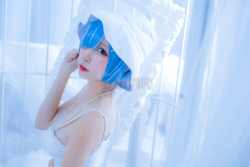 Coser@二佐Nisa Vol.122 蕾姆2号本 雷姆白裙-倩图社