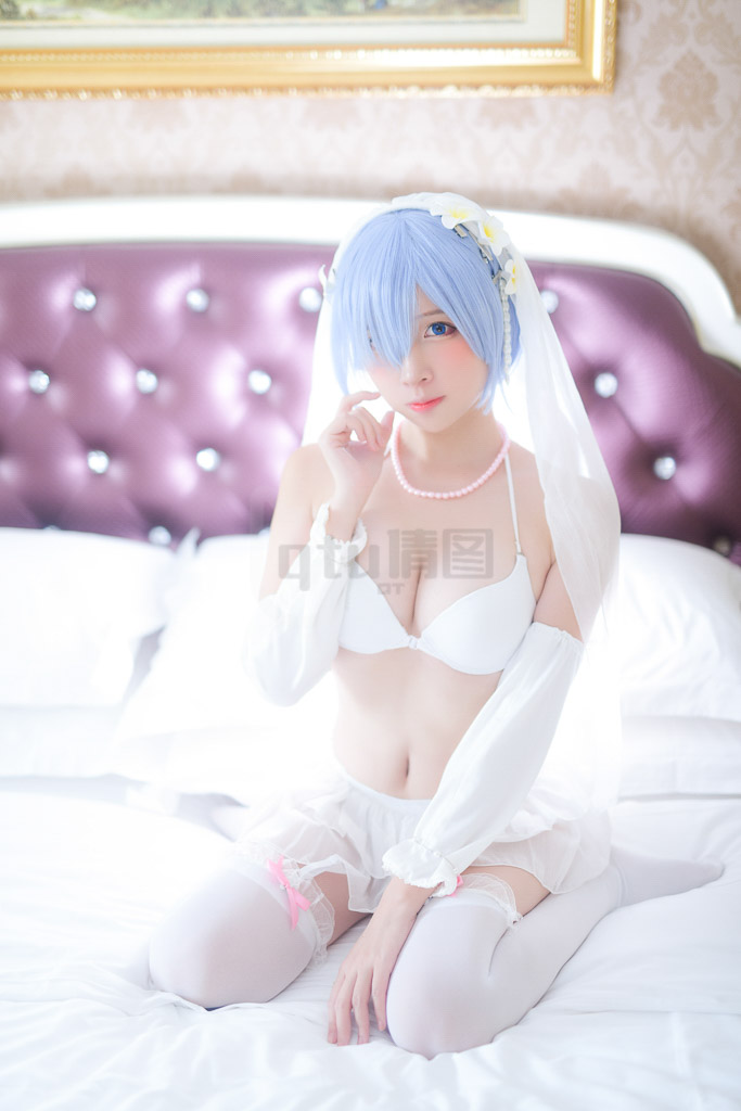 Coser@二佐Nisa Vol.126 蕾姆2号本 蕾姆婚纱-倩图社