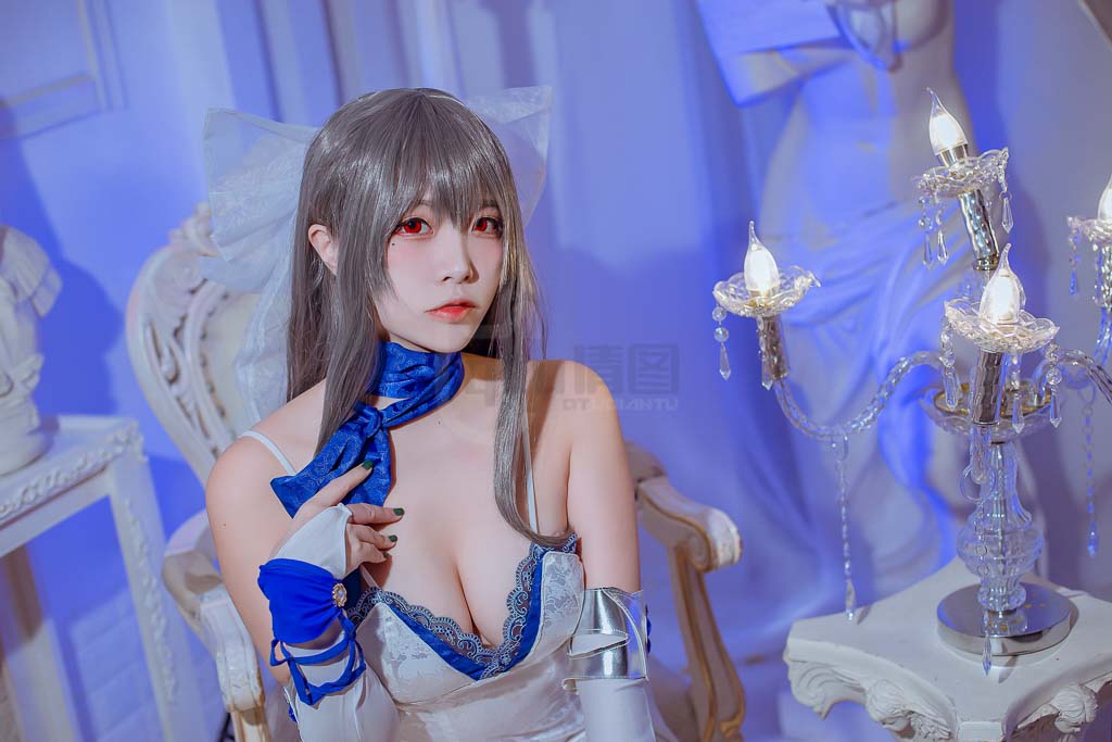 Coser@二佐Nisa Vol.15 碧蓝路易九礼服-倩图社
