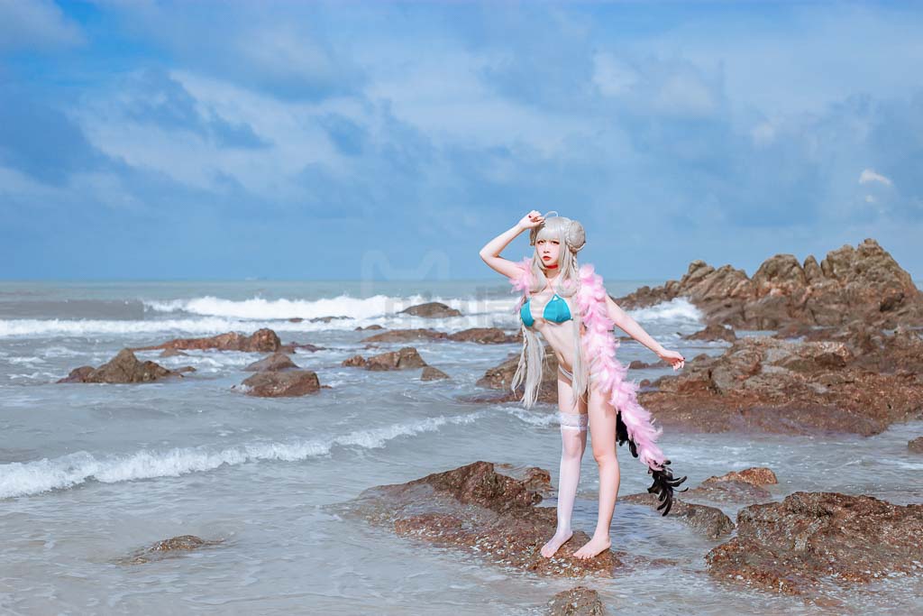 Coser@二佐Nisa Vol.175 碧蓝可畏泳装-倩图社