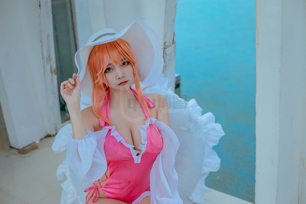 Coser@二佐Nisa Vol.29 碧蓝黎塞留泳装-倩图社