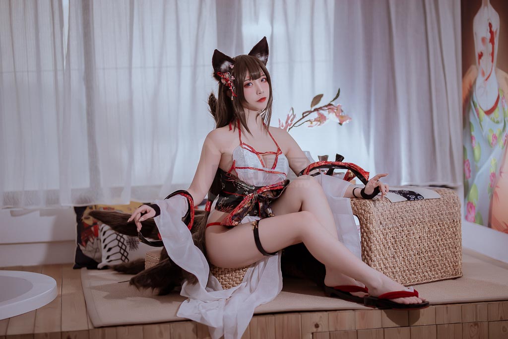 Coser@二佐Nisa Vol.37 碧蓝天城泳装-倩图社
