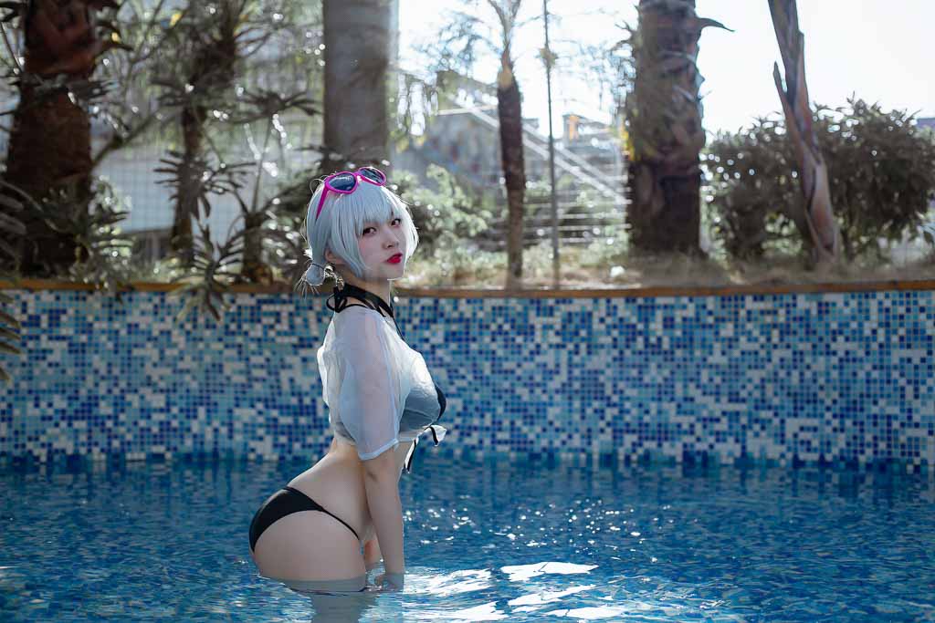 Coser@二佐Nisa Vol.40 碧蓝航线 天狼星泳装-倩图社