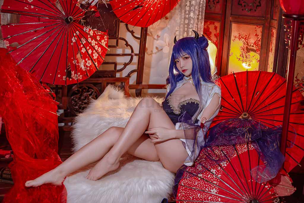 Coser@二佐Nisa Vol.41 碧蓝 伊吹旗袍-倩图社