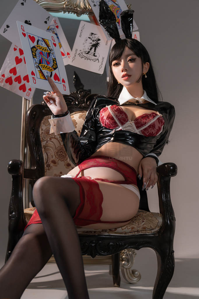 Coser@过期米线线喵 Vol.157 生日贺图 兔女郎-倩图社