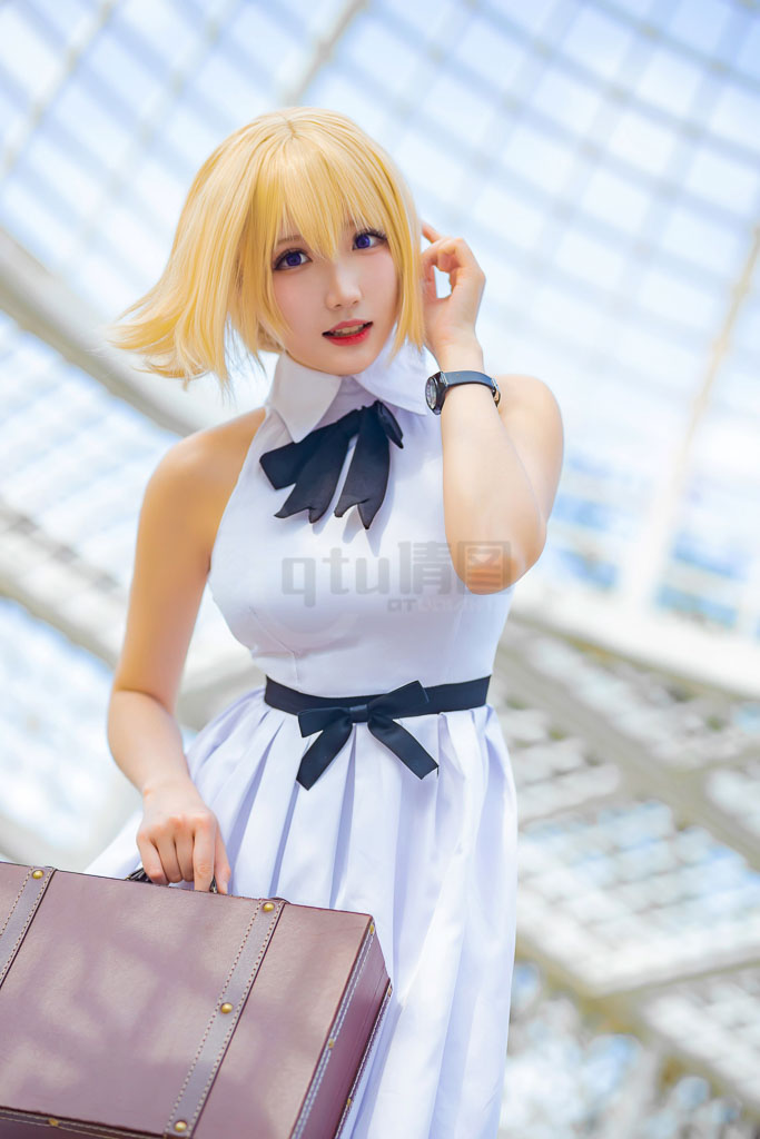 Coser@瓜希酱 Vol.21 贞德三周年白裙德-倩图社