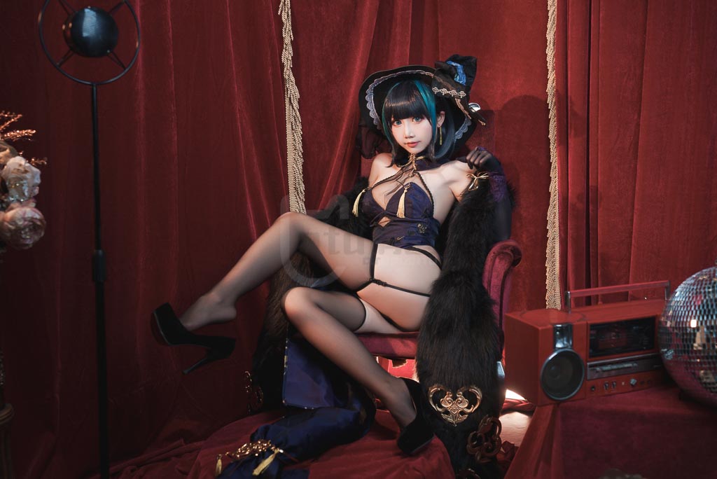 Coser@面饼仙儿 Vol.109 柴郡旗袍-倩图社