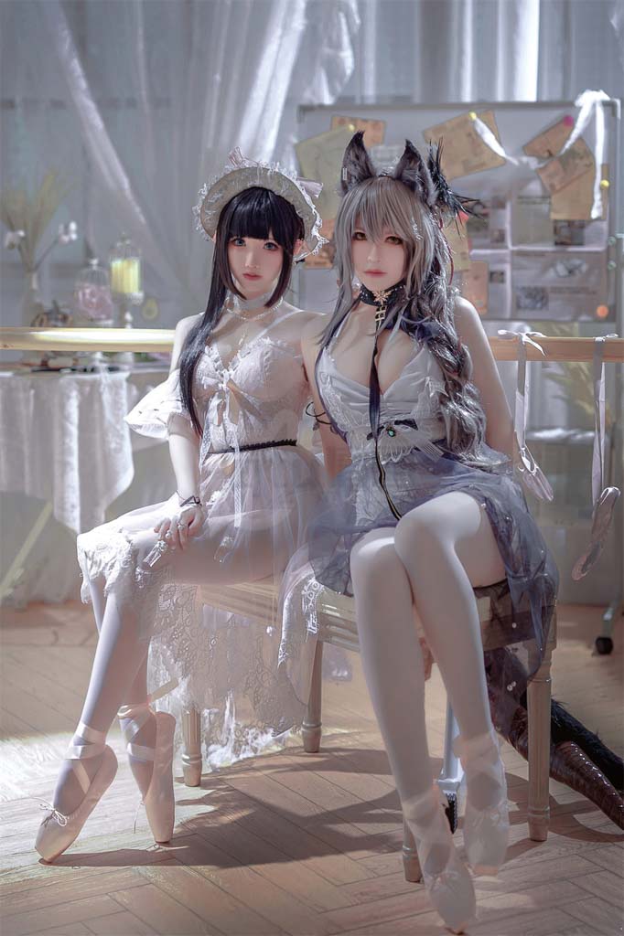 Coser@面饼仙儿 Vol.118 &半半子 Arknights 黑x森蚺バレエ-倩图社