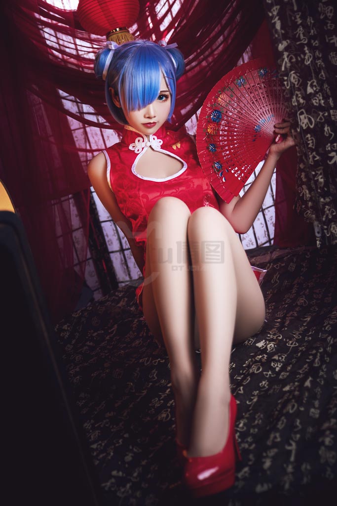 Coser@面饼仙儿 Vol.52 雷姆旗袍-倩图社