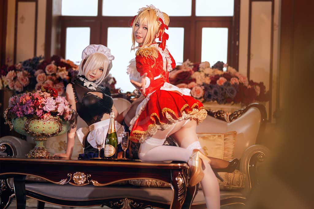 Coser@面饼仙儿 Vol.71 Claudius x Kyrielight Maid – 半半子X-倩图社