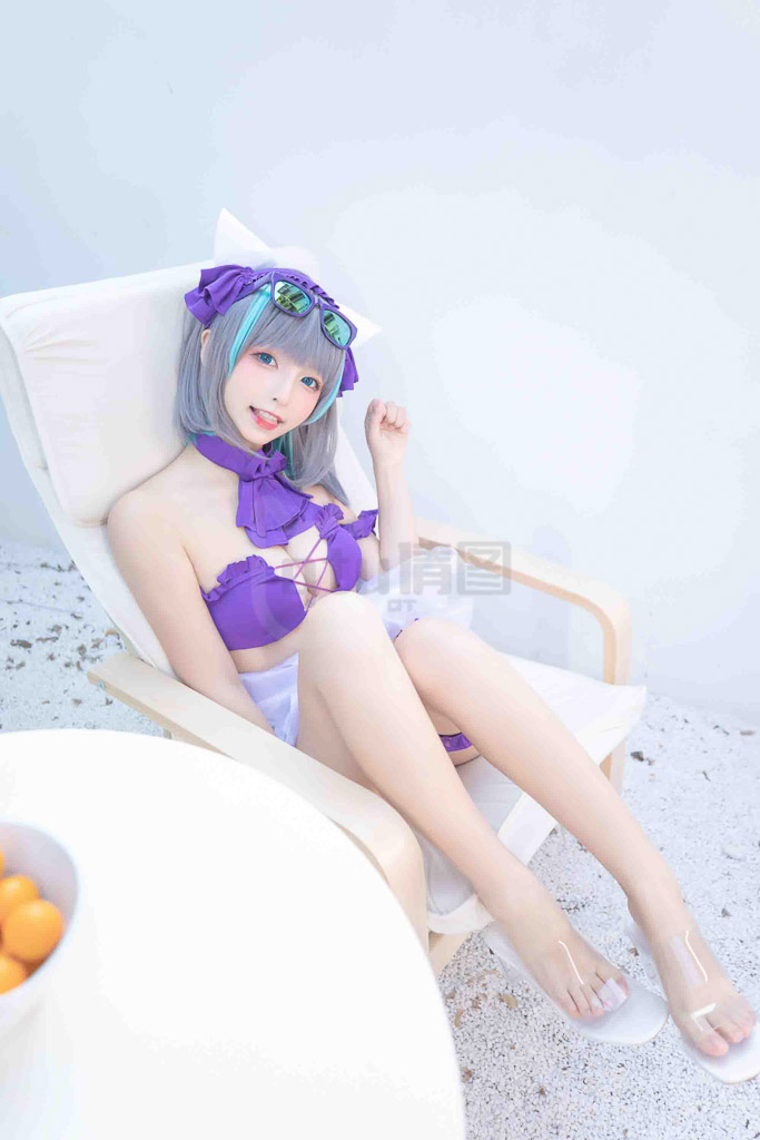 Coser@神楽坂真冬 Vol.80 柴郡cos 纯色庭院-倩图社